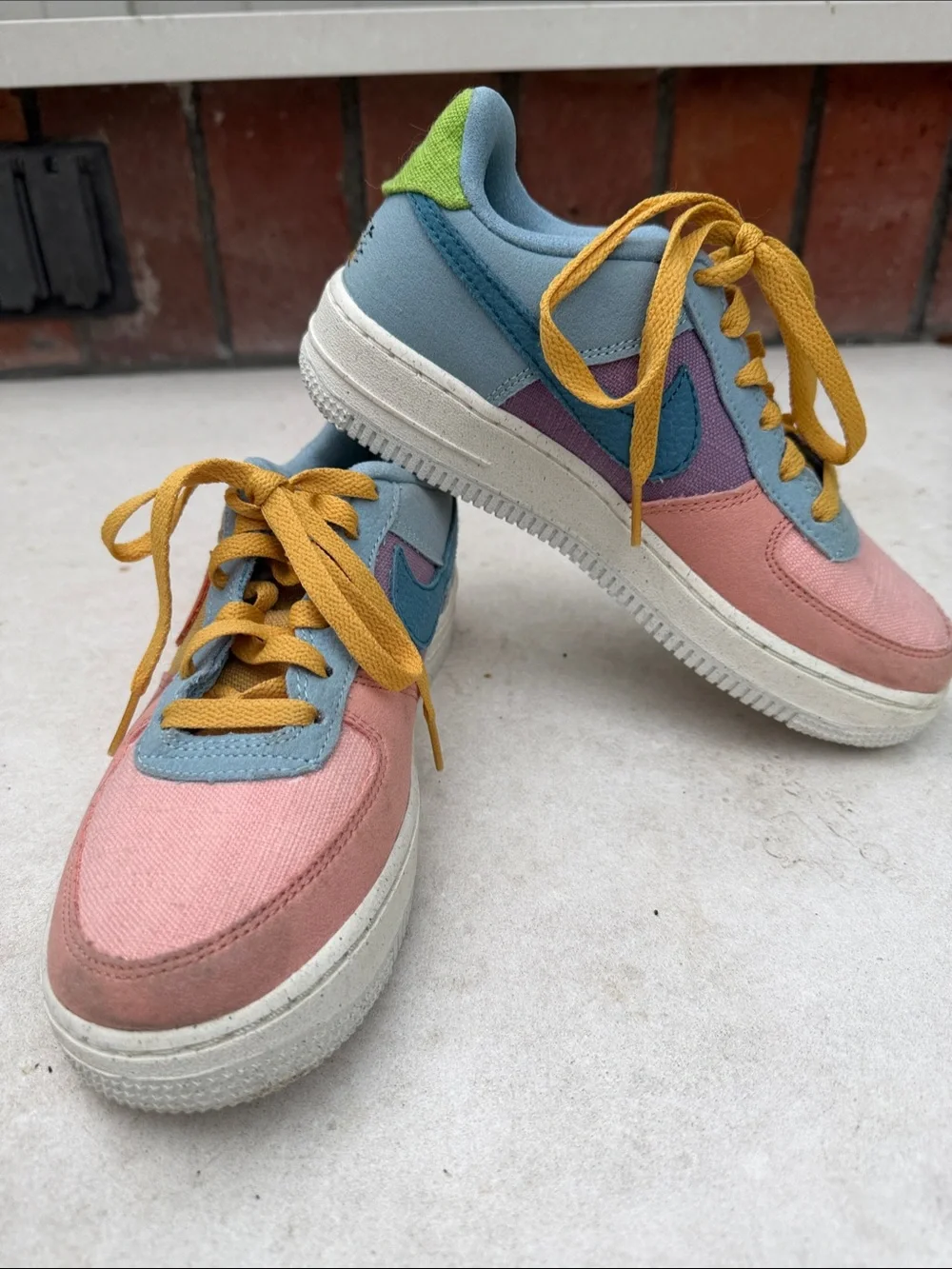Nike Sun Club - Kids Colorblock Sneakers in Pink, Blue & Yellow kids size 4